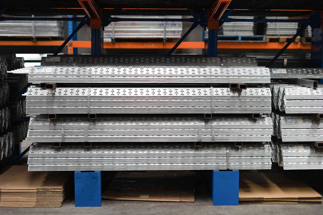 Slotted Steel Angle Render Bars