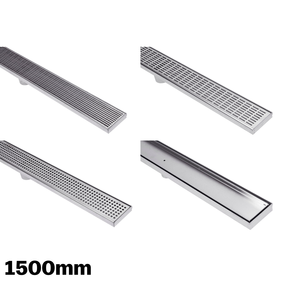 Linear Shower Grate & Drain - 1500mm