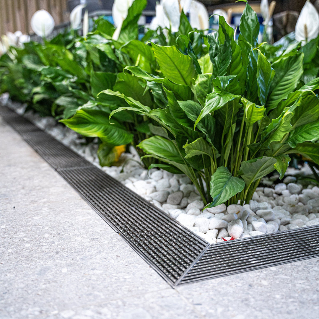 Stainless Steel Linear Drain - Heelguard Pattern