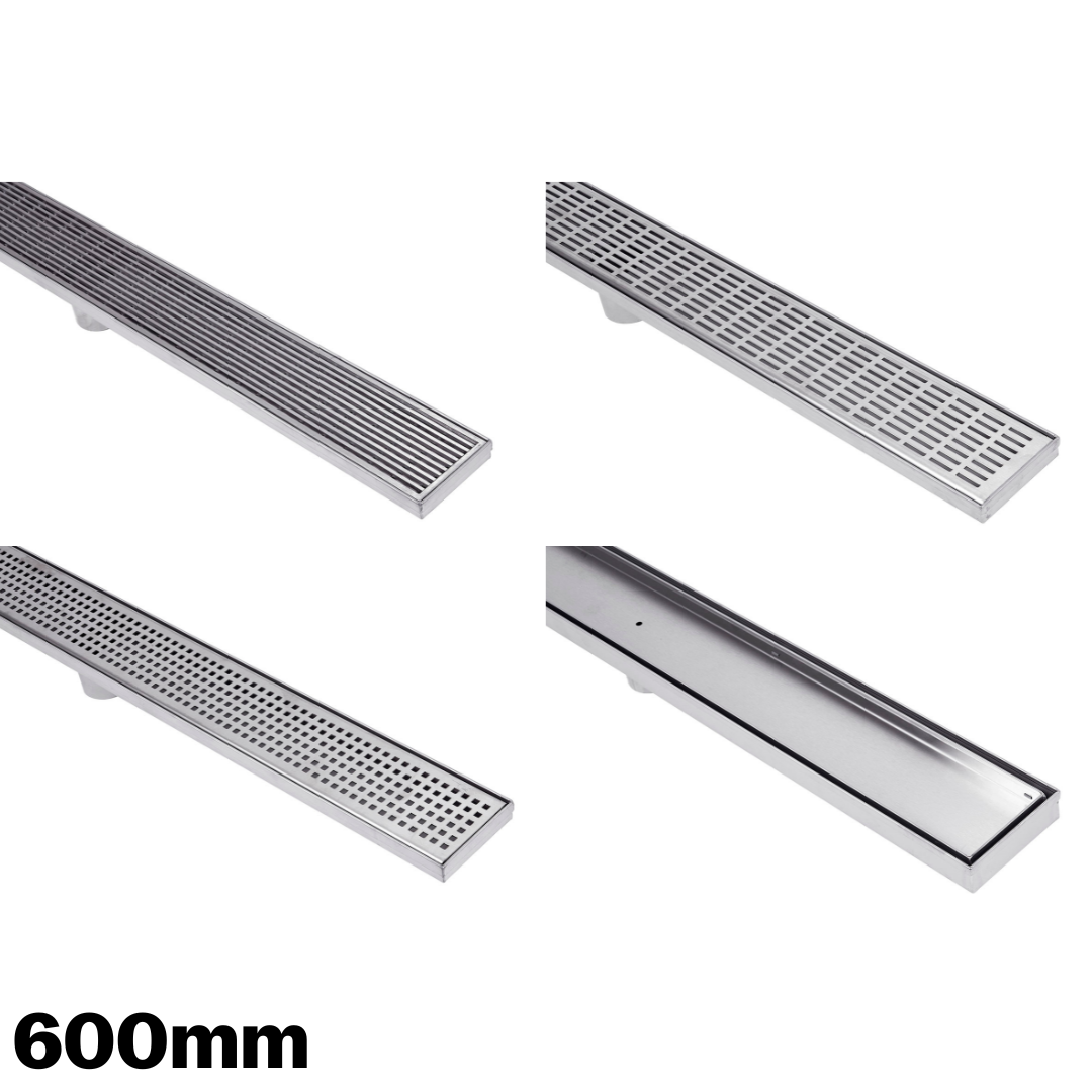 Linear Shower Grate & Drain - 600mm