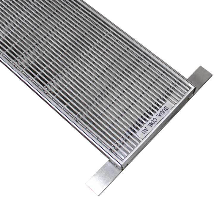 Stainless Steel Heelguard Trench Grate and Frame