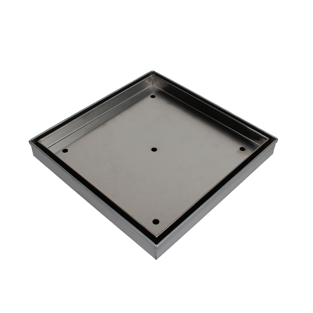 Tile Insert Stainless Steel Square Drain - 250mm