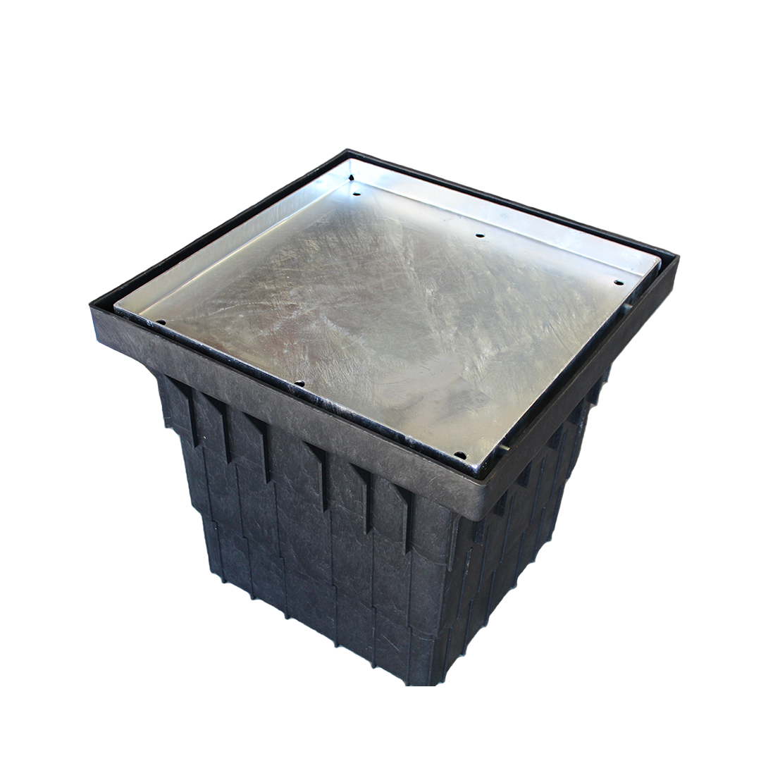 Plastic Drainage Pit with Galvanised Grate