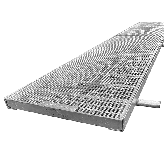 Heelguard Trench Grate & Frame - Galvanised
