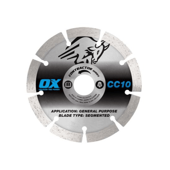 OX Contractor Segmented Diamond Blade 125mm - General Purpose