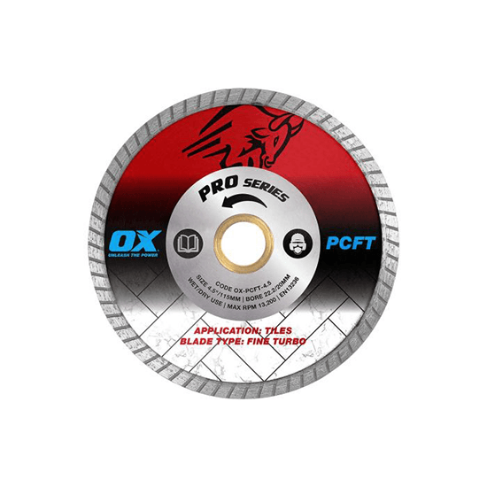 OX Pro 4.5” Fine Turbo Diamond Blade
