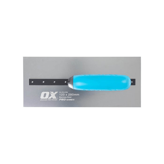 OX Professional 120 x 280mm S/S Square Finishing Trowel
