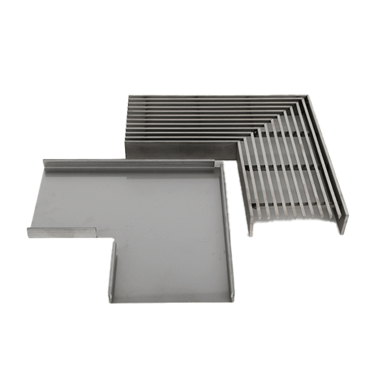 Plastic Corner Grate & Drain Kit