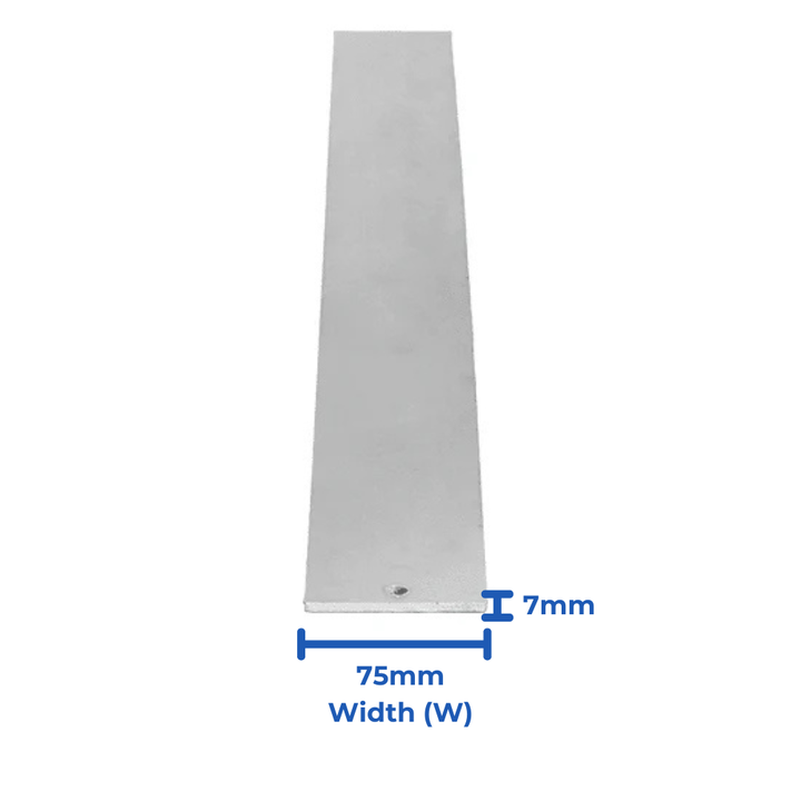 Galvanised Steel Flat Bar - 75mm x 10mm