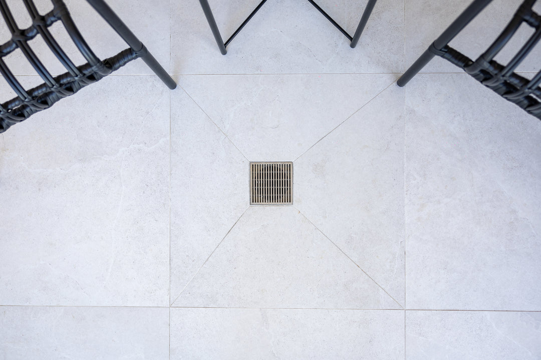 Heelguard Stainless Steel Square Drain - 115mm