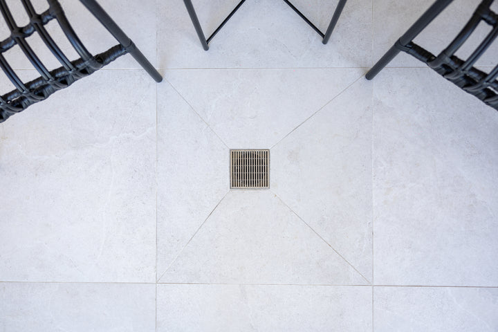 Heelguard Stainless Steel Square Drain - 115mm
