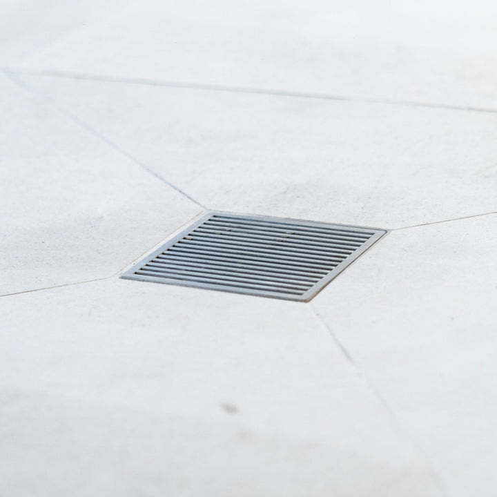 Heelguard Stainless Steel Square Drain - 115mm