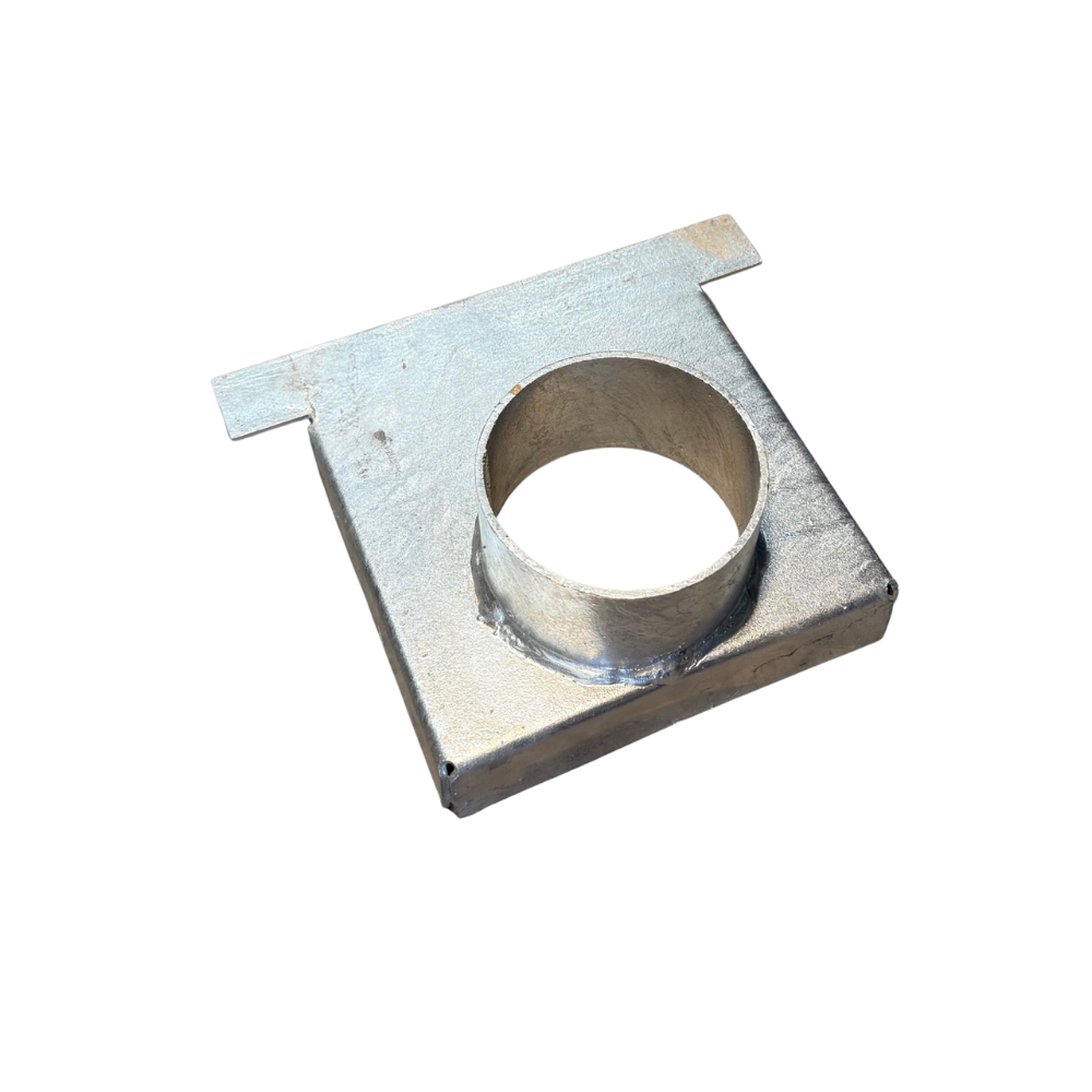 Box Grate End Outlets - Galvanised Steel