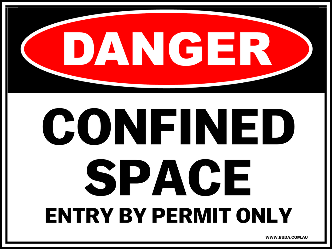 Confined Space Sign (300mm x 225mm)