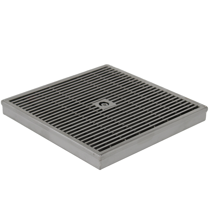 Heelguard Stainless Steel Square Drain - 200mm