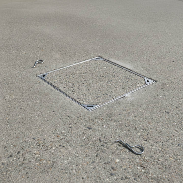 Tile Insert Pit Cover - Stainless Steel