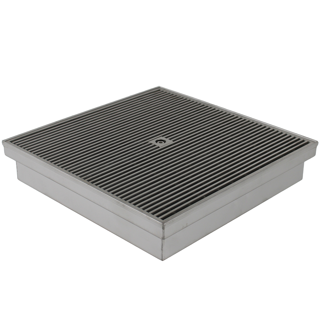 Heelguard Square Grates 300mm - Stainless Steel
