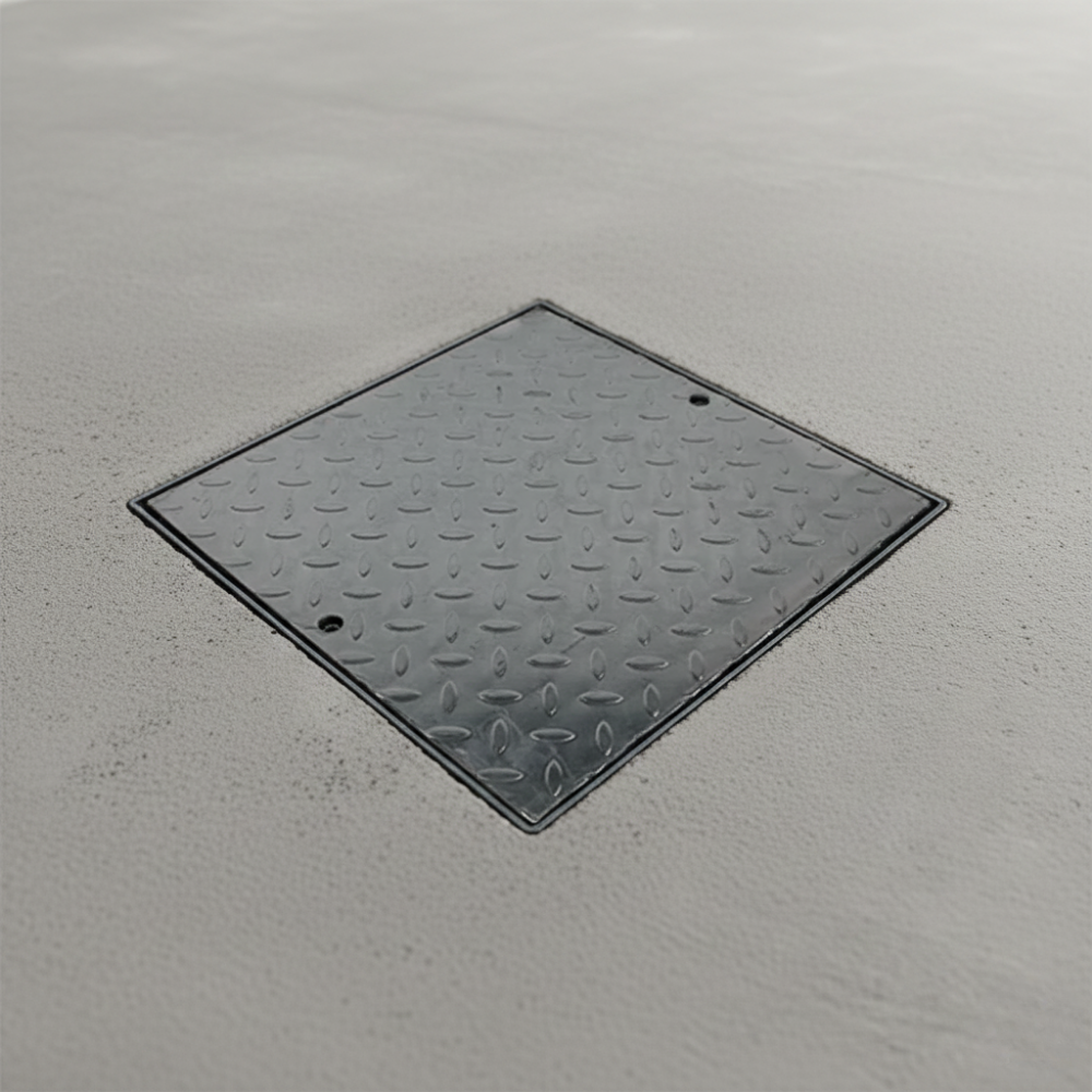 Covered Pit Grate and Frame - Galvanised Steel