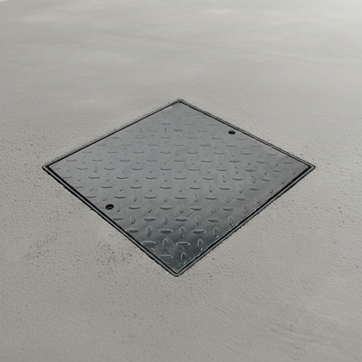 Covered Pit Grate and Frame - Galvanised Steel