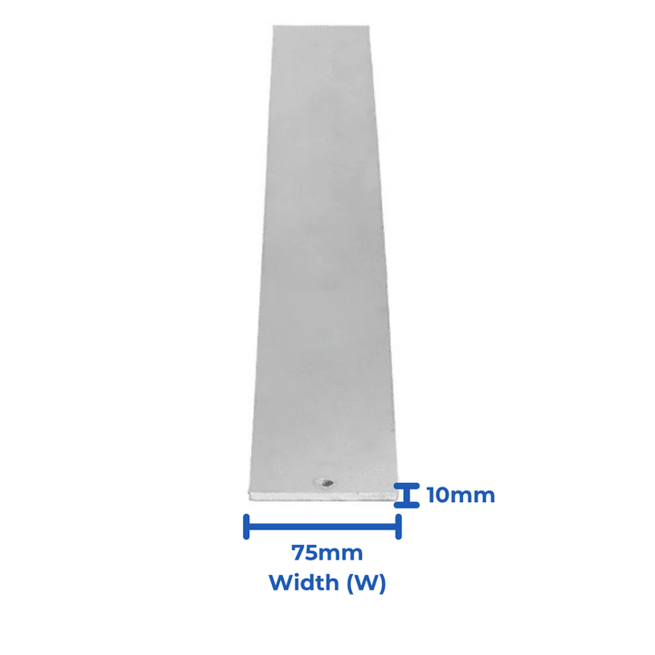 Galvanised Steel Flat Bar - 75mm x 10mm