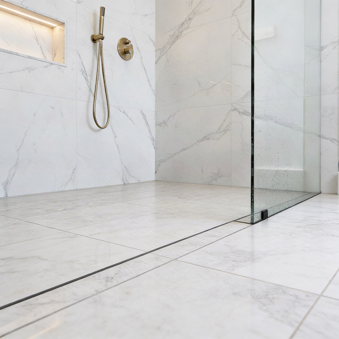 AquaBuda™ Kit - Plastic Strip Drain + SS Tile Insert