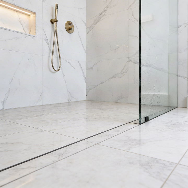 AquaBuda™ Kit - Plastic Strip Drain + SS Tile Insert