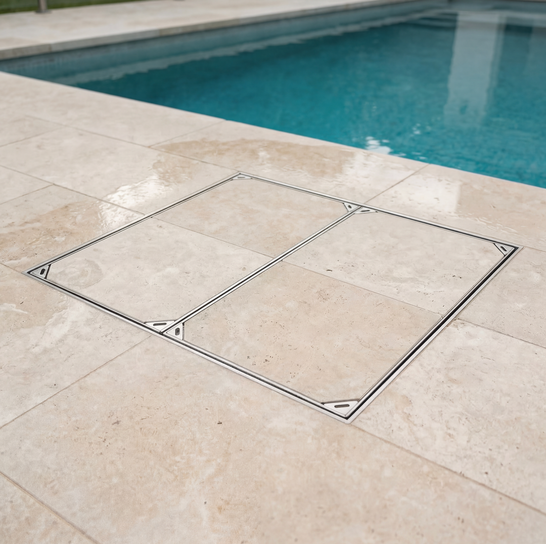 BudaPave™ Tile Insert Pit Cover - Stainless Steel