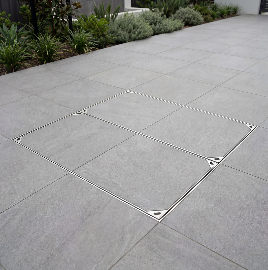 BudaPave™ Tile Insert Pit Cover - Stainless Steel