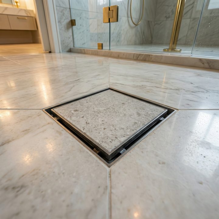 Tile Insert Square Floor Drain Stainless Steel