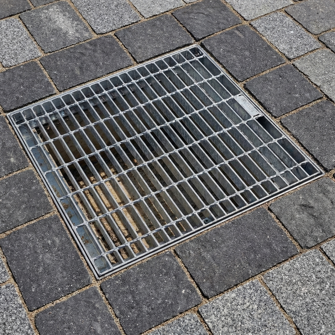 Traditional Stormwater Pit Grate - Galvanised Steel