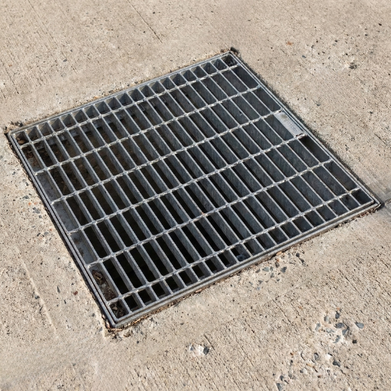 Traditional Stormwater Pit Grate - Galvanised Steel