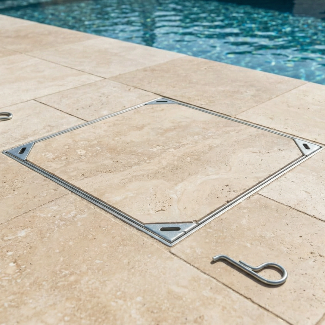 Tile Insert Pit Cover - Stainless Steel