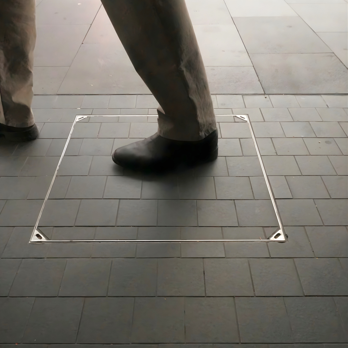 Tile Insert Pit Cover - Stainless Steel | Vincent Buda & Co
