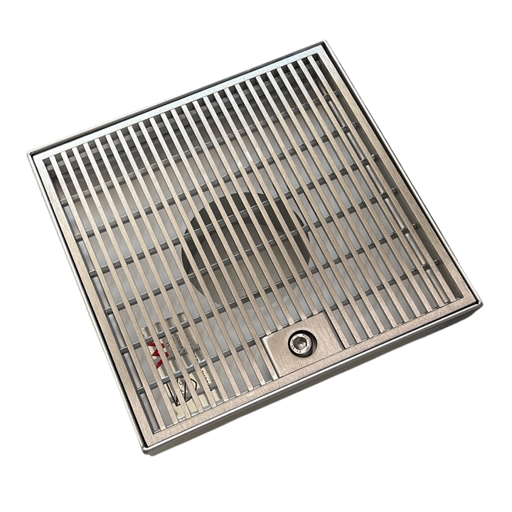 Heelguard Stainless Steel Square Drain - 200mm