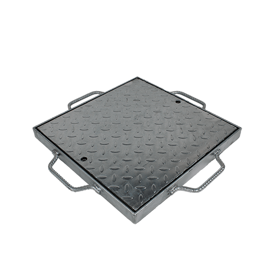 Covered Pit Grate and Frame - Galvanised Steel