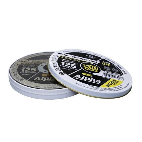 Cutting Disc 125 x 1mm Silver Series Trade Tin (Pk 10)