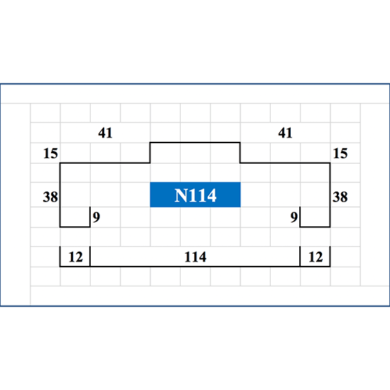 Double Door Frame (Non-Fire Rated) Profile