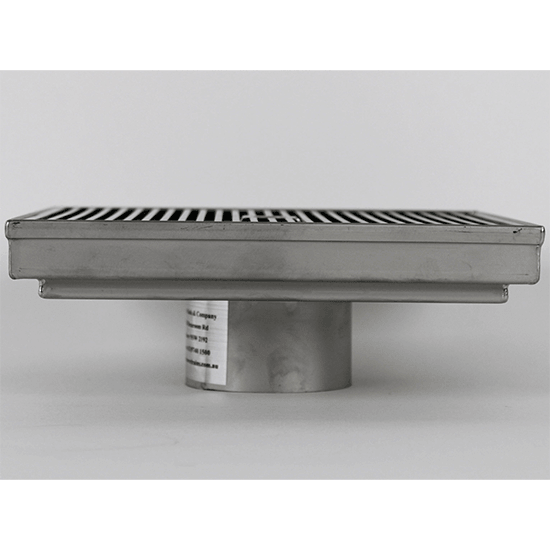 Heelguard Stainless Steel Square Drain - 200mm
