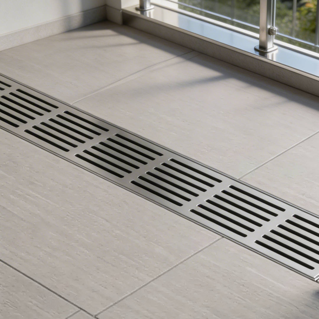 Slotted Aluminium Grate & Drain Channel