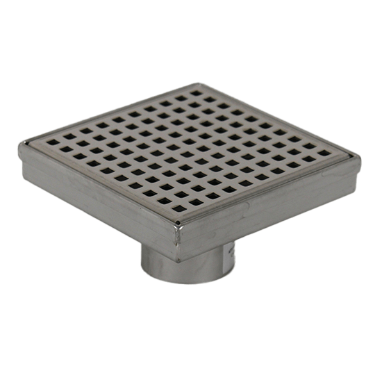Square Pattern Stainless Steel Square Drain - 115mm