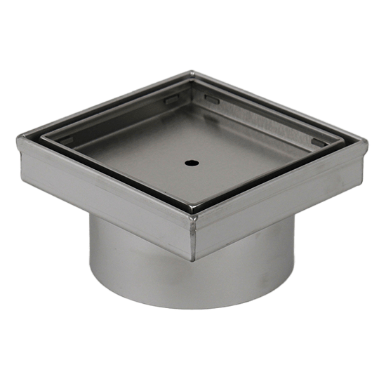 Tile Insert Square Floor Drain 115mm - Stainless Steel