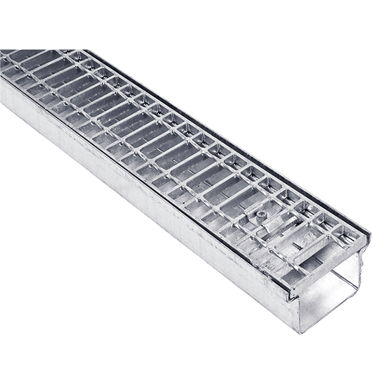 Traditional Galvanised Trench Box Grates