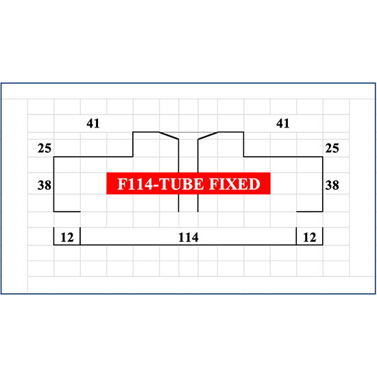Tube Fixed Metal Door Frame
